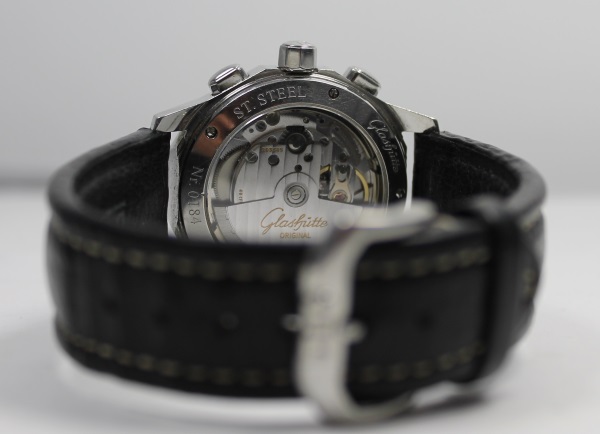 Pfandkredit im Pfandleihhaus Bielefeld für Ihre Glashütte Senator Chronograph Automatik mit Sichtboden